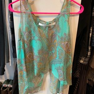 Boho tank top from boutique